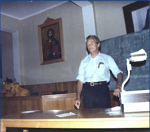 Richard Feynman at OAC (1980). Photo by Dr. A. Papaderos, former general Director of OAC
